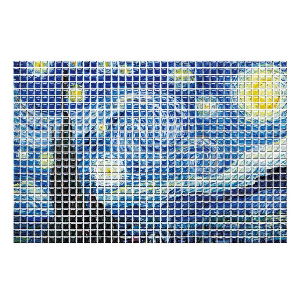 Vsmile 10 in. x 10 in. x 0.04 in. Vinyl Peel and Stick Tile, the Starry