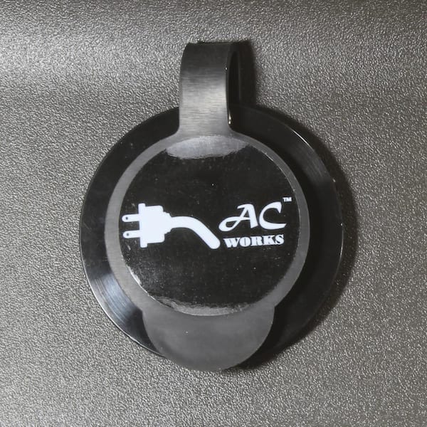 AC WORKS 15-Amp 125-Volt NEMA 5-15P Flanged Power Input Inlet with