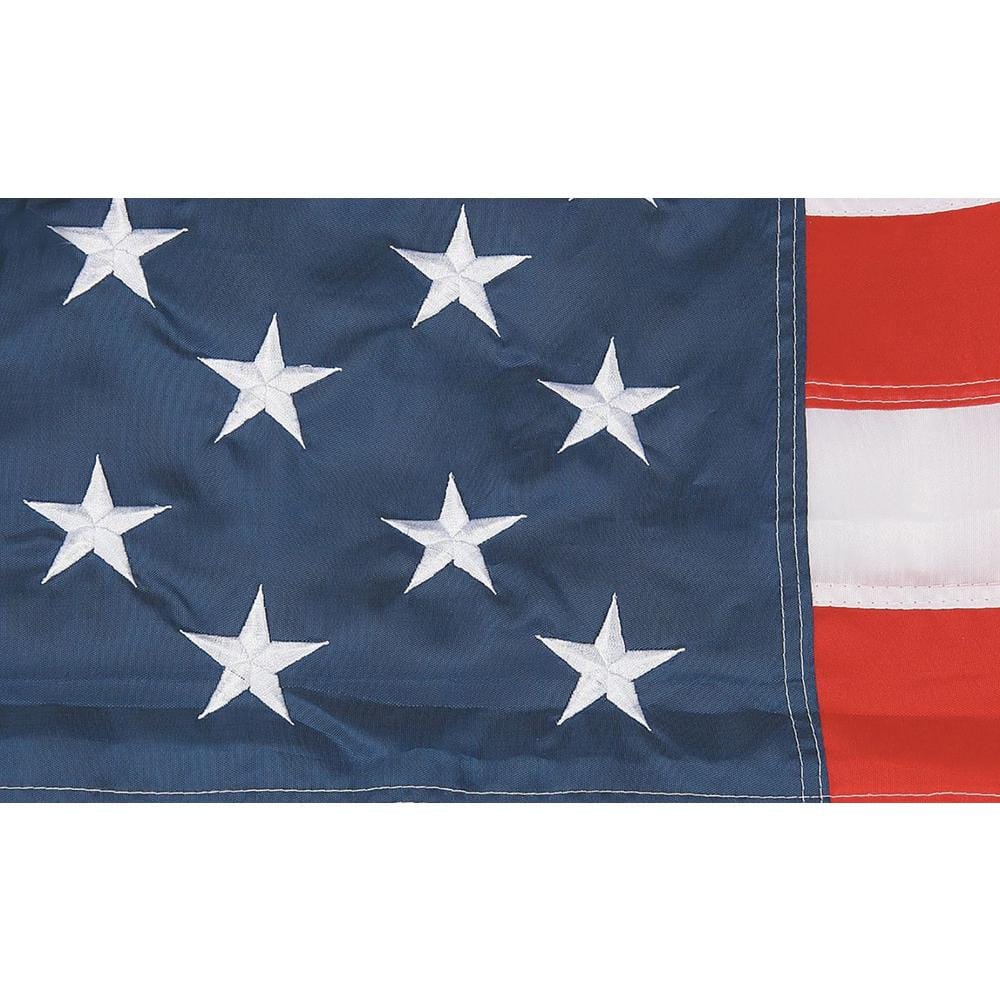 2.5 x 4 Feet American Nylon Flag with Aluminum Pole