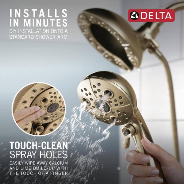 Delta In2ition 5-Setting Two-in-One good Shower 2.5gpm - Stainless (58480-PR25-PK)