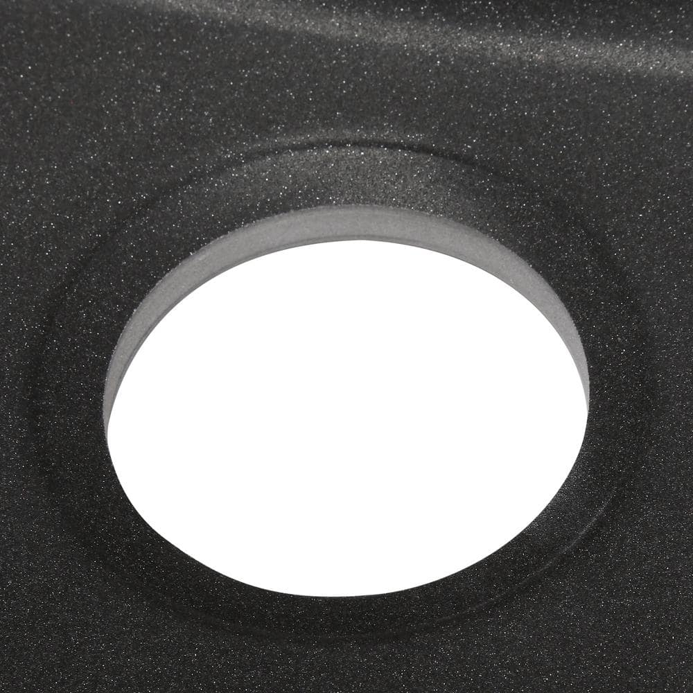 Nero Granite Composite 33'' Double Bowl Drop-In Kitchen Sink