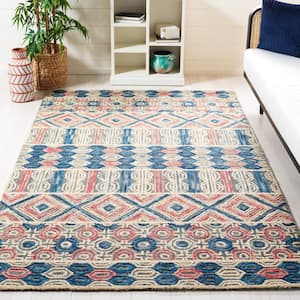 Trace Gray/Navy 4 ft. x 6 ft. Moroccan Area Rug