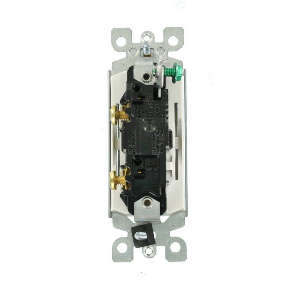 White Thermoplastic Single Pole Rocker Switch 10-Pack
