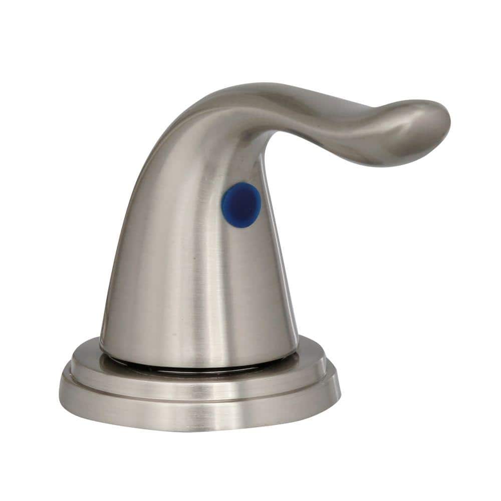 Brushed Nickel Two-Handle Widespread Bathroom Faucet