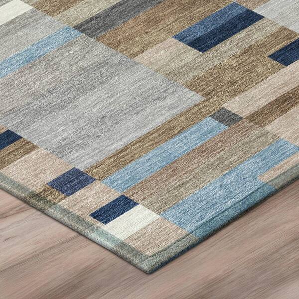 Chantille Machine Washable Indoor/Outdoor Abstract ACN3107 Navy 2 ft. x 3 ft. Accent Rug