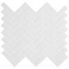 MSI Retro Bianco Herringbone 11 in. x 12 in. x 0.24 in. Porcelain Mesh-Mounted Mosaic Tile (13.8 sq. ft./Case) PT-RETBIA-HB