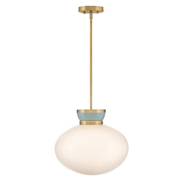 Lucy 1-Light Lacquered Brass Pendant Light