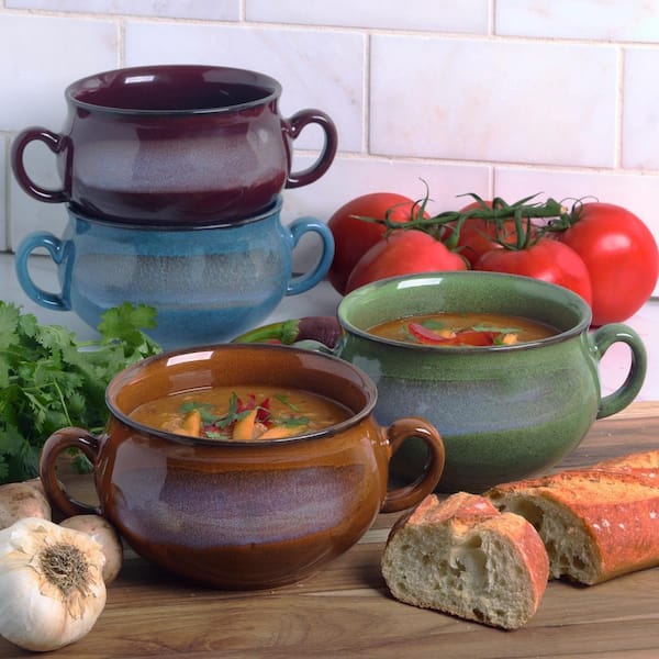 Certified International 24 Fl. Oz. Multi-Colored Stoneware