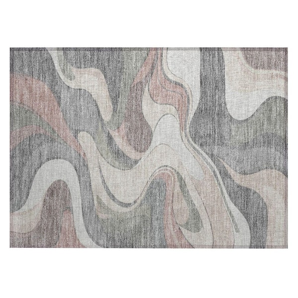 Addison Rugs Chantille Machine Washable Indoor/Outdoor Abstract ACN2183 Beige 1 ft. 8 in. x 2 ft. 6 in. Accent Rug