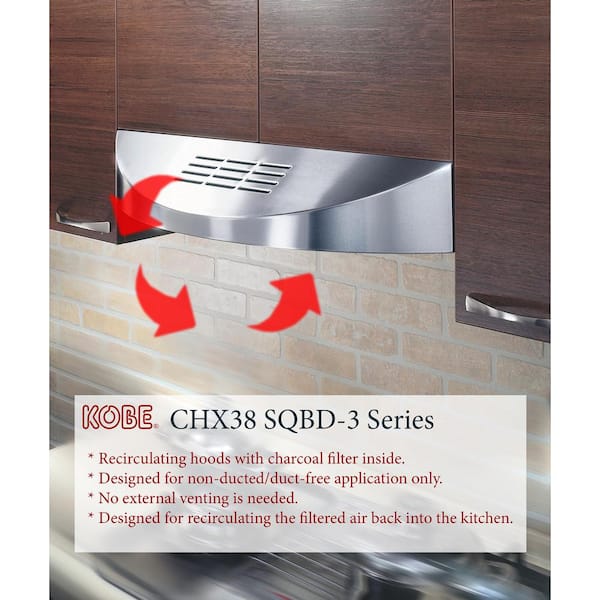 undermount recirculating rangehood