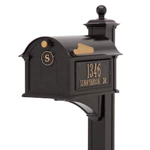 Balmoral Black Streetside Monogram Mailbox Package