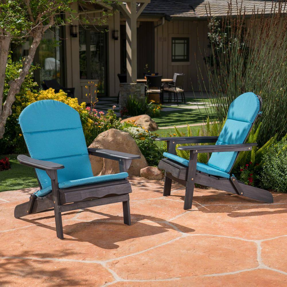 Dark Teal Water-Resistant Adirondack Chair Cushions Set of 2