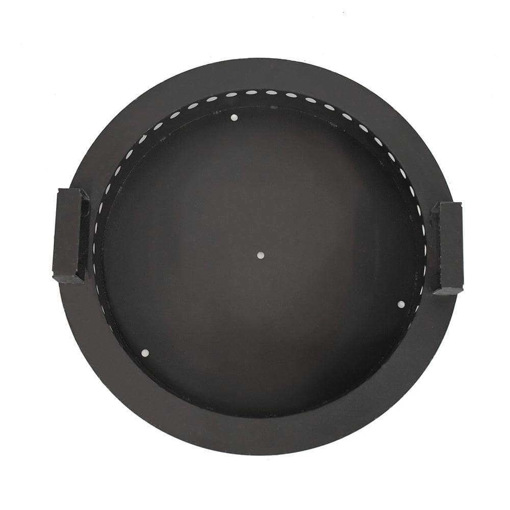 Black Powder-Coated Steel Smokeless Round Fire Pit