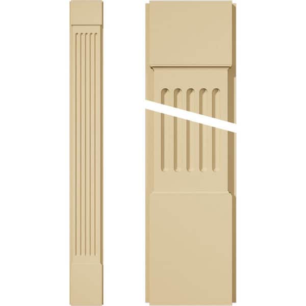 Ekena Millwork 2 in. D x 8 in. W x 72 in. L Primed Polyurethane Pilaster 1- Pack