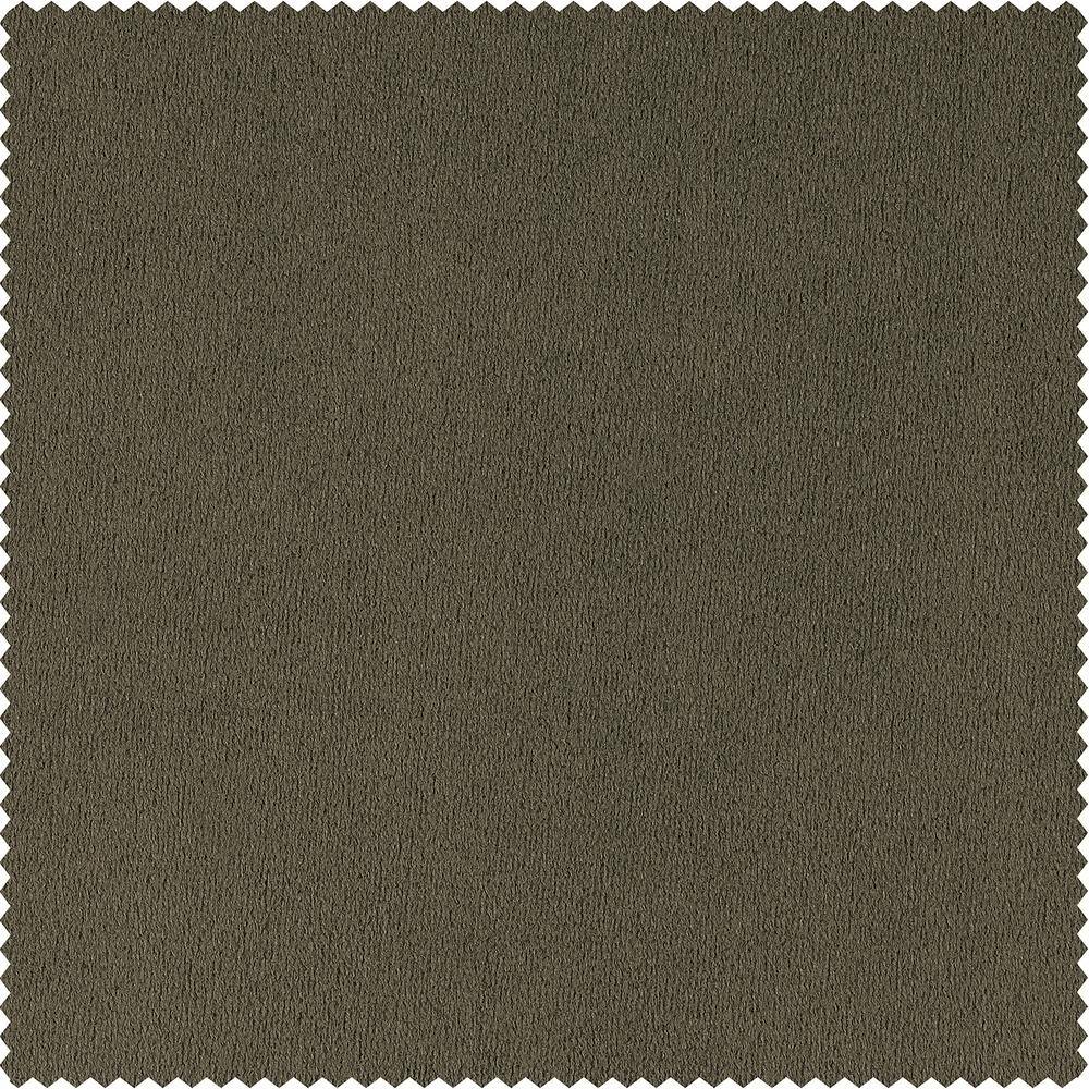 Denver Taupe 96" Blackout Velvet Curtain Panel