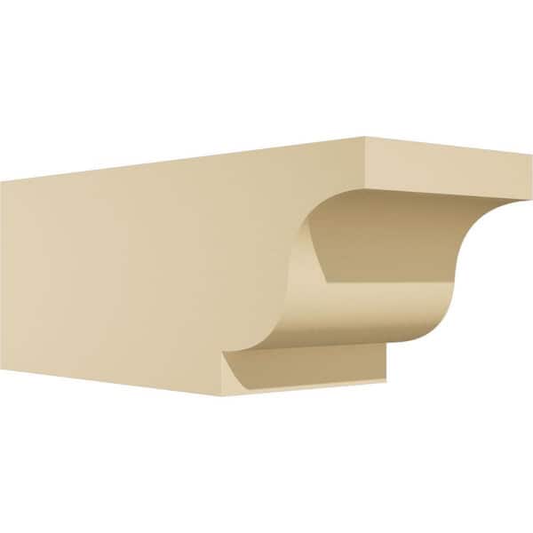 Ekena Millwork Standard Newport 6 in. W x 6 in. H x 16 in. D Signature Urethane Rafter Tail Outlooker