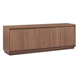 Presque 68 in. Satin Walnut TV Stand Fits TV's up to 75 in.