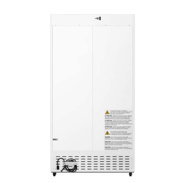48 in. Medical Vaccine Refrigerator for Pharmacy and Laboratory Multi-Level Emergency Alarms in White, 35 cu. ft.