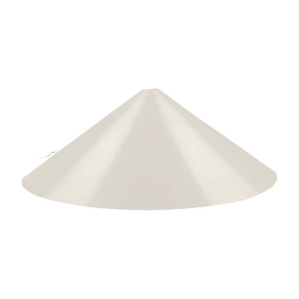 Big  and  Wide 19 in. Non-Electric Squirrel Baffle for Bird Feeder in Beige