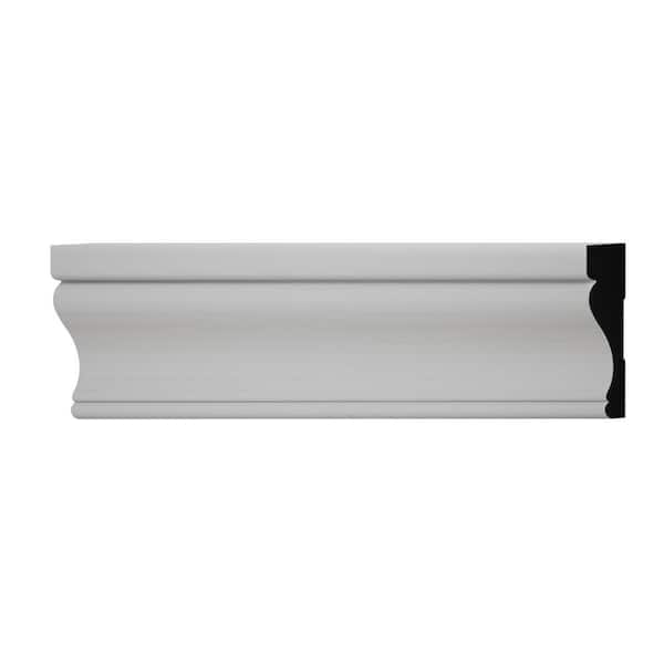 Ekena Millwork WM350 0.69 in. D x 3.5 in. W x 6 in. L Wood (Finger-Joint Pine) Casing Sample