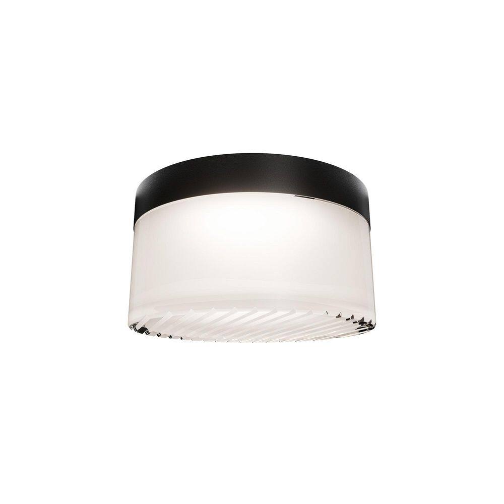 Balto III Black Outdoor Flush/Semi-Flush Mount Ceiling Light 1-Light 5.38 in. Integrated LED 4CCT price history on PriceWatchPro
