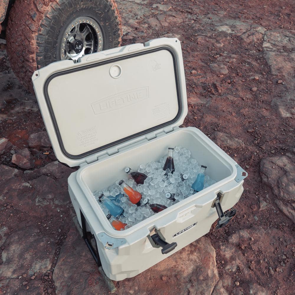 Black 65 Quart Bear Resistant Wheeled Cooler with Hardsided Exterior