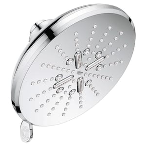 Rainshower SmartActive 3-Spray Patterns 1.75 GPM 6.5 in. Round Wall Mount Fixed Shower Head in StarLight Chrome