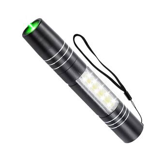 Lampe De Poche Rechargeable USB à Faisceau Longue Portée - Pointeur Lumineux Vert Pour Présentations, Chantiers & Astronomie