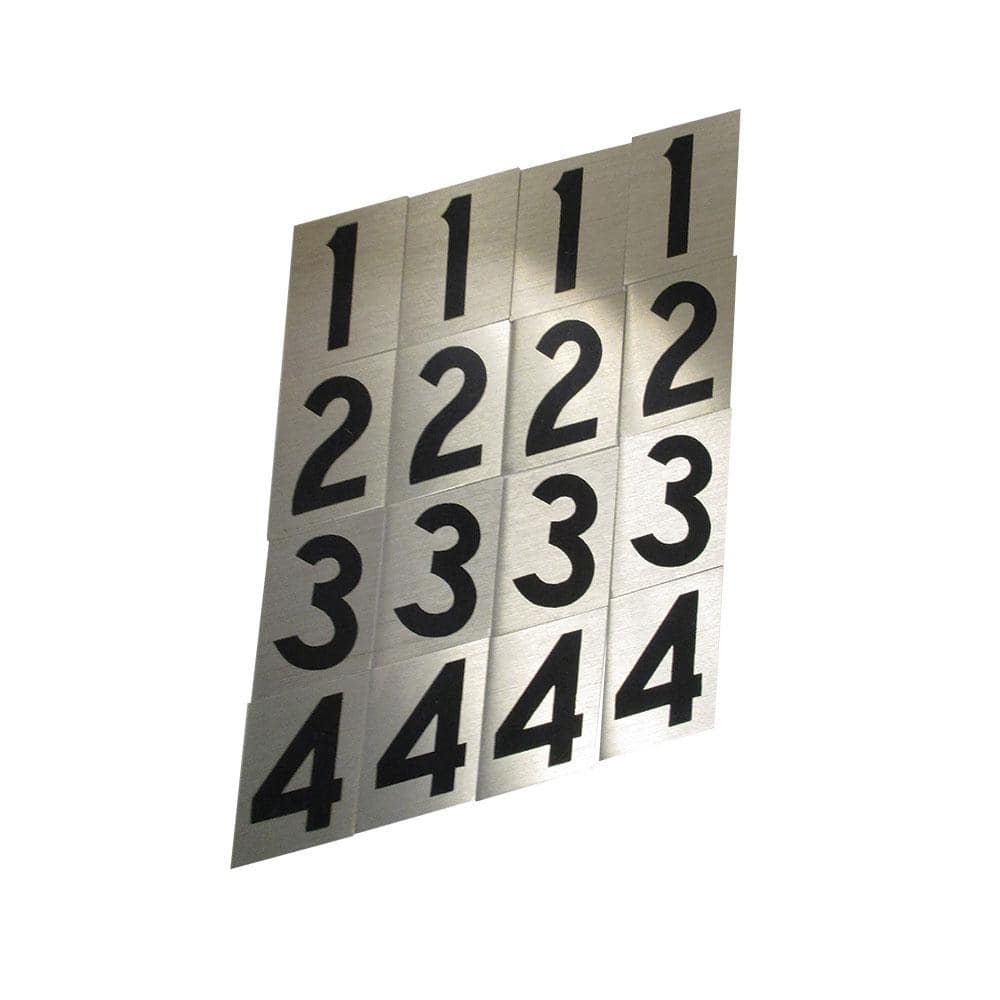 Stick on Vinyl Lettering, Numbers, Self Adhesive Reflective Letters ONLY,  Stick on Numbers for Signs, Boats, Numbers, 1 Inch, Stick-on, Waterproof