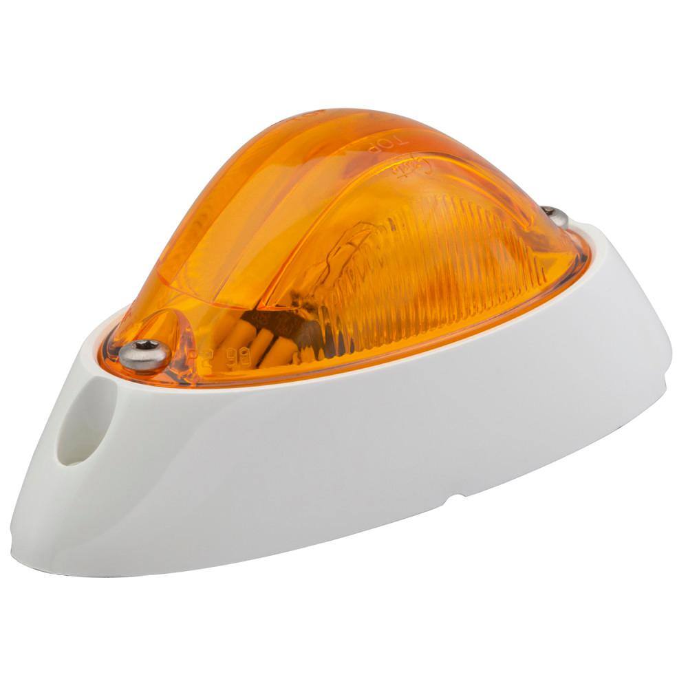 Small Aerodynamic Combination Marker Side Turn Light - White Base