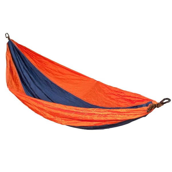 Algoma GO2 Traveler Nylon Portable Hammock, Orange/Blue