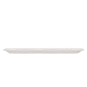 60 in. W x 5.25 in. D White Solid Wood Floating Decorative Wall Shelf