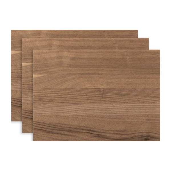 Walnut Hollow 3/4 in. x 12 in. x 16 in. Edge-Glued Walnut Hardwood Boards (3-Pack)