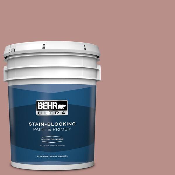 BEHR ULTRA 5 gal. #160F-4 Ponder Extra Durable Satin Enamel Interior Paint & Primer