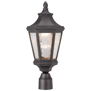 Hanford Pointe Outdoor Oil-Rubbed Bronze Integrated LED Lamp Post with Mount
