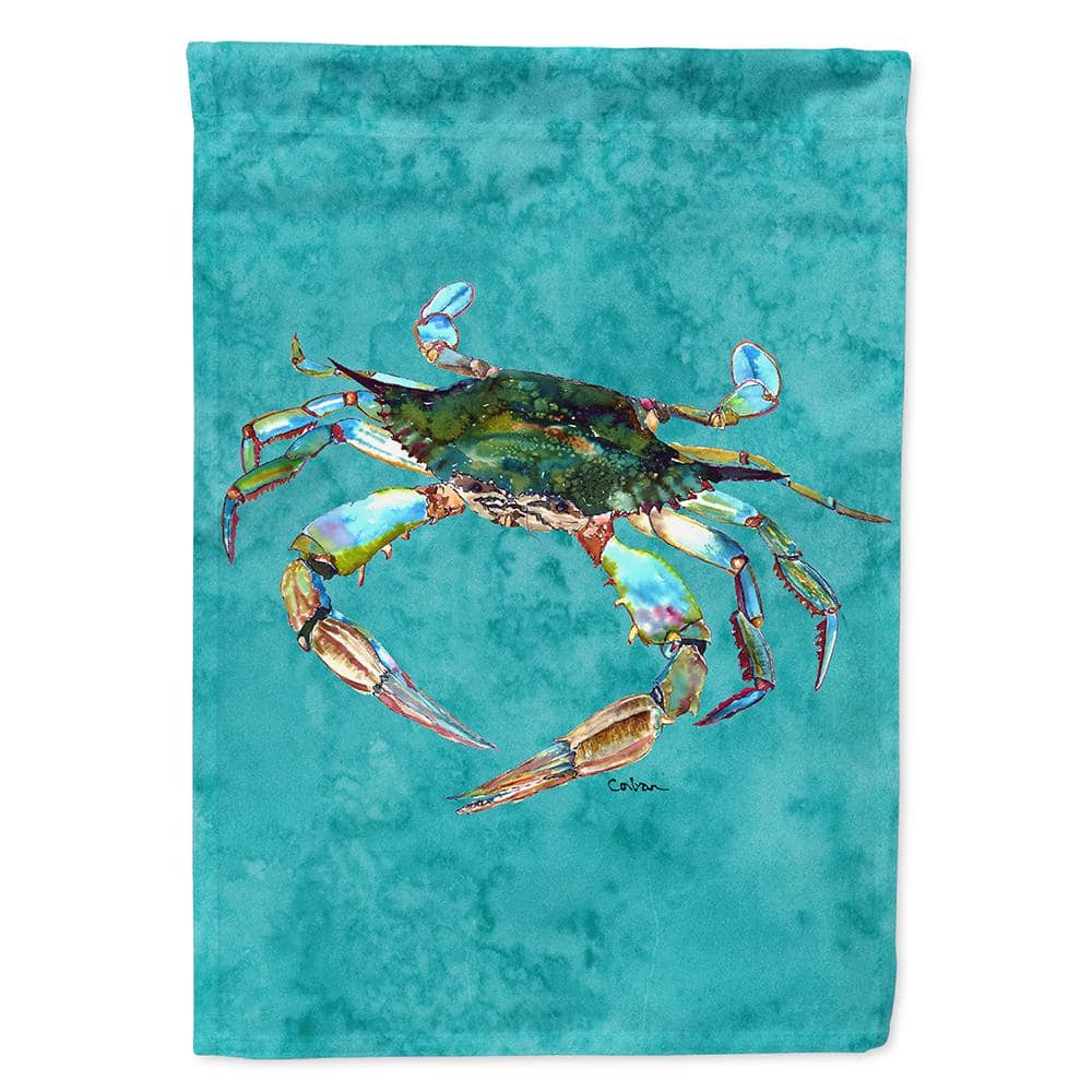 Caroline's Treasures 28 in. x 40 in. Polyester Crab Flag Canvas House Size 2-Sided Heavyweight