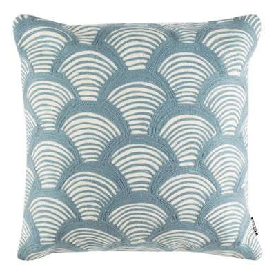 blue beige throw pillows