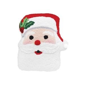 Red Santa Claus Shaped Christmas Throw Pillow