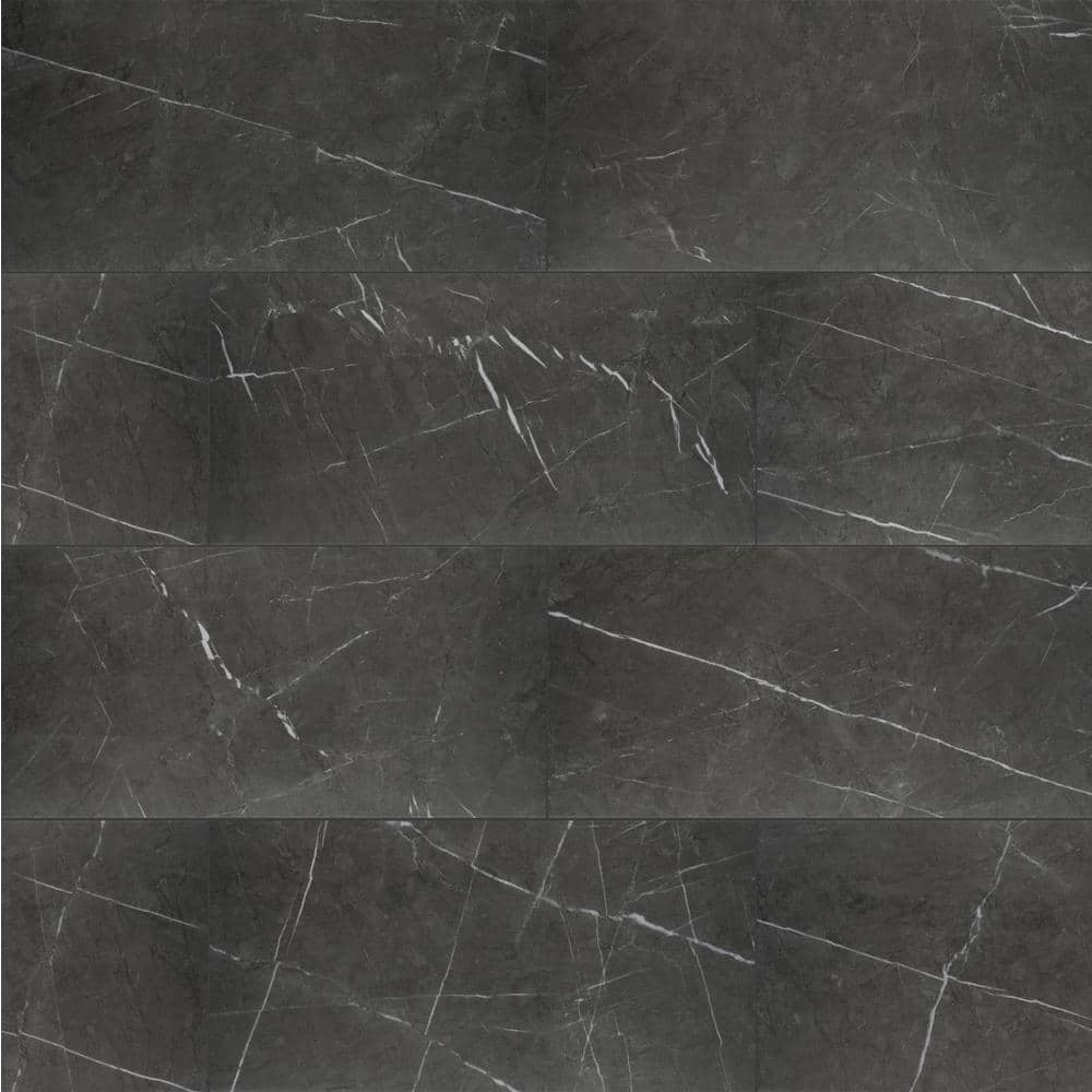 Take Home Tile Sample - Nero Marquina 4 in. x 4 in. Matte Floor and Wall Porcelain Tile (0.11 sq. ft.) price history on PriceWatchPro