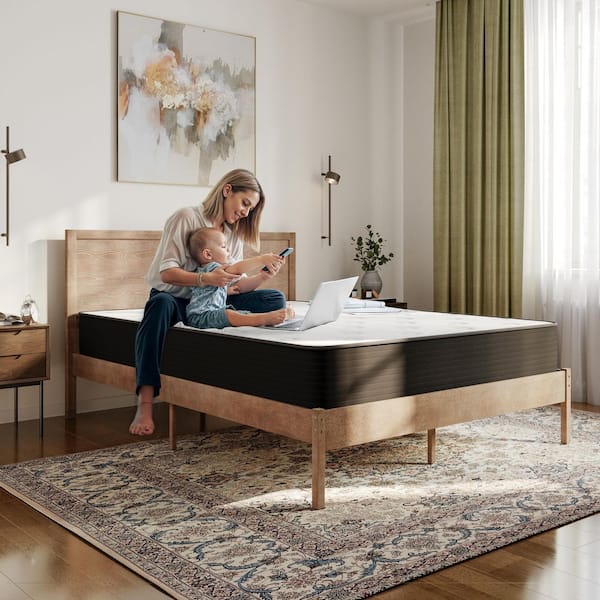 Dream Twin Medium-Firm Hybrid 10 in. Bed-in-a-Box Mattress Cooling Foam and Pocket Spring Twin