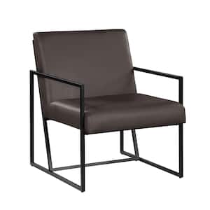 Luxembourg 29 in. W Espresso Arm Chair