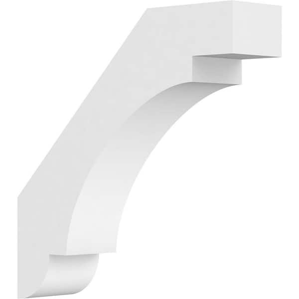 Ekena Millwork 3"W x 14"D x 14"H Standard Aspen Architectural Grade PVC Knee Brace
