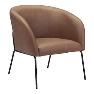 Quinten Vintage Brown 100% Polyester Accent Chair