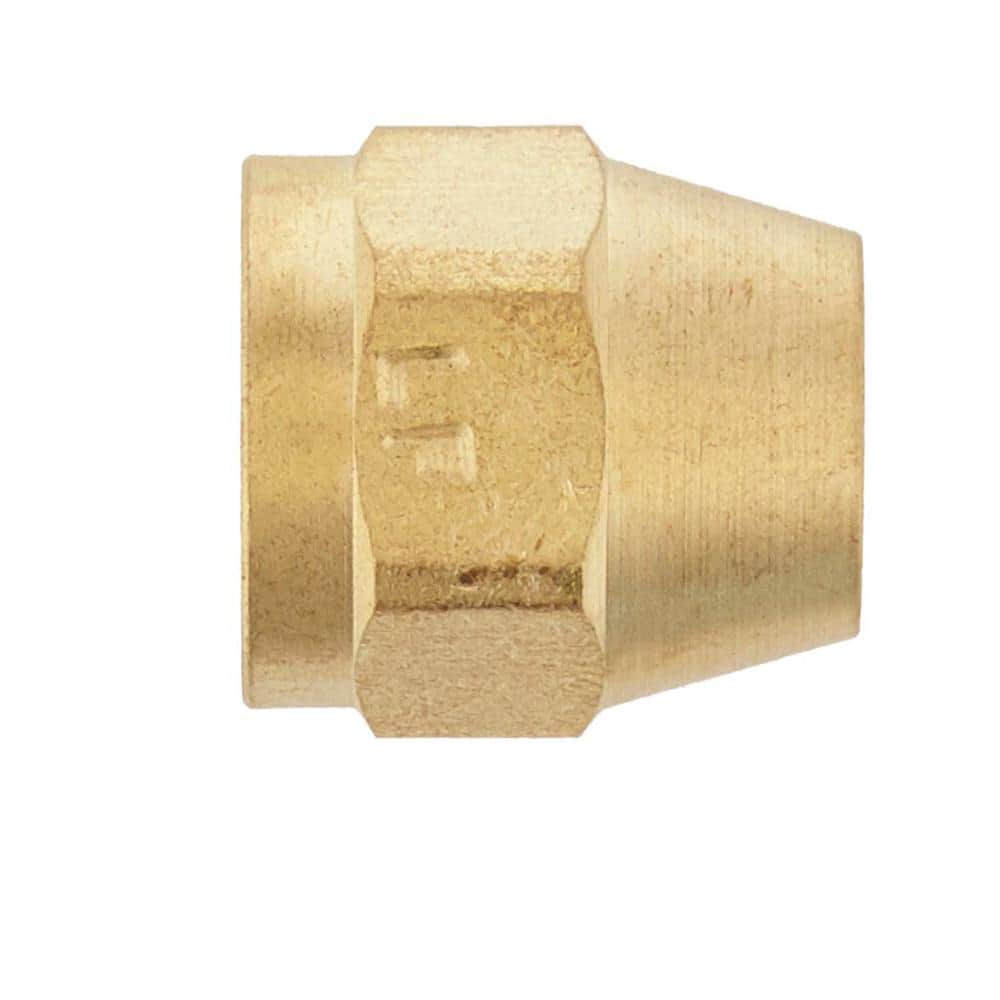 Everbilt 3/8 in. Flare Brass Nut Fitting 801339 - The Home Depot