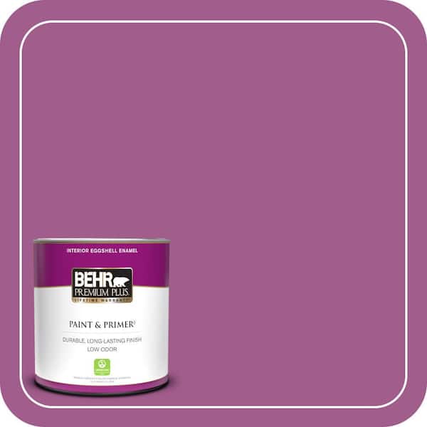 BEHR PREMIUM PLUS 1 qt. #P110-6 Wild Berry Eggshell Enamel Low Odor Interior Paint & Primer