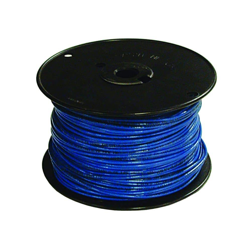 16 GAUGE WIRE BLUE W/WHITE STRIPE 1000 FT PRIMARY AWG STRANDED COPPER POWER MTW 