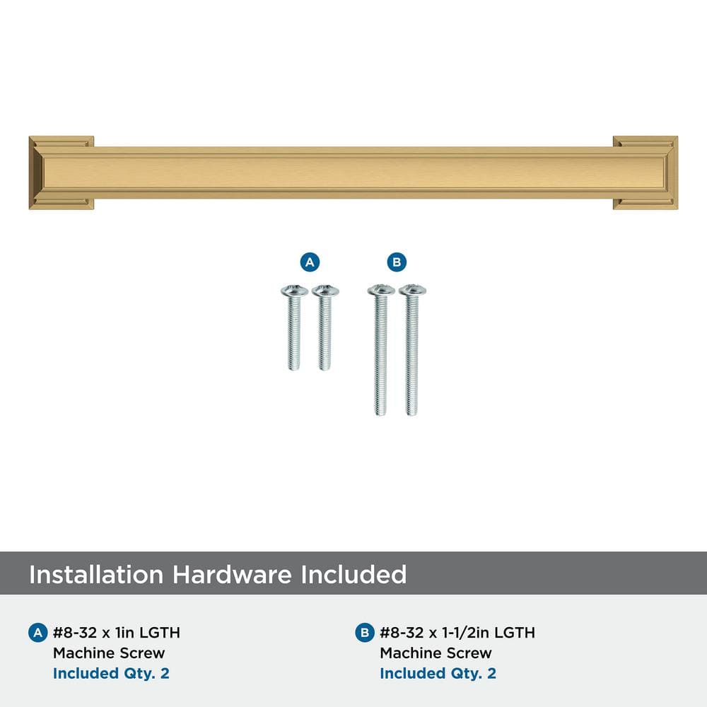 Champagne Bronze 6-5/16" Modern Bar Cabinet Pull