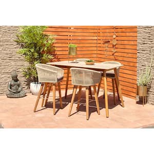 Grey Wood Modern Outdoor Dining Table