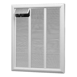 240-volt 1,500-watt Commercial In-wall Fan-forced Electric Heater in White with Thermostat