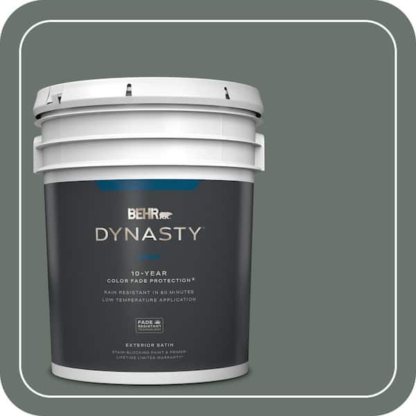 BEHR DYNASTY 5 gal. #PPU12-18 Heritage Park Satin Enamel Exterior Stain-Blocking Paint & Primer